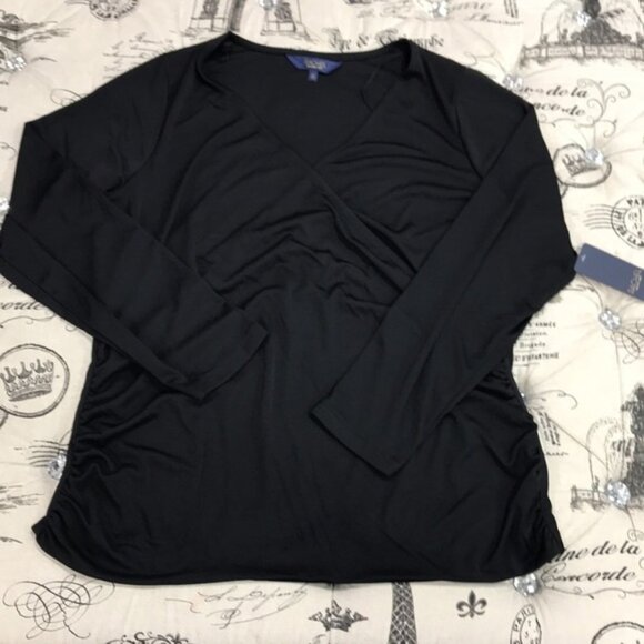 Rachel Rachel Roy Trendy Plus Size Draped Top - Picture 2 of 5